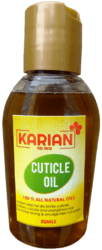 KARIAN CUTICLE OIL 100 % ALL NATURAL OILS. INSTANT RELIEF FOR DRY BRITTLE CUTICLES SOFTENS CUTICLES AND STRENGTHENS NAIL FOR FASTER DRYING 