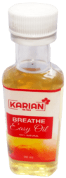 KARIANS BREATHE EASY OIL Infused with Peppermint oil to keep you breathing easy