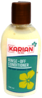 31.KARIAN KARIAN RINSE OFF CONDITIONER Leaves hair soft and manageable and has refreshing smell.