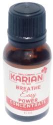 BREATHE EASY POWER CONCENTRATE For use in steam Inhalation. Supports a clearer healthier respiratory system. Fights coughs, colds, congestion, sinus and flu